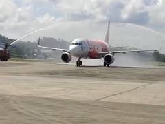 
      
      Veer Savarkar Airport welcomes first international flight
      
      