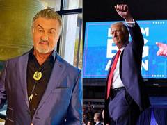 
      
      Sylvester Stallone hails Trump as 