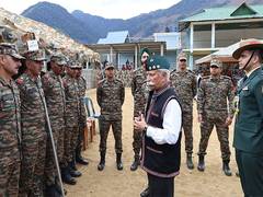 
      
      Arunachal Pradesh: Governor interacts with troops near LAC
      
      