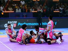 
      
      Jaipur Pink Panthers secure their third consecutive win
      
      