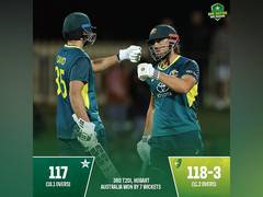 
      
      Australia sweeps T20I series 3-0, defeat Pakistan 
      
      