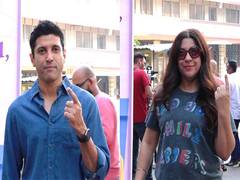 
      
      Farhan Akhtar, Zoya show inked fingers after casting votes
      
      