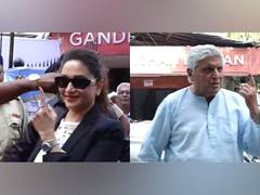 
      
      Madhuri Dixit, Javed Akhtar cast their votes in Maharashtra polls
      
      