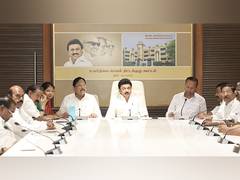 
      
      DMK passes six resolutions; slams Centre over Manipur
      
      