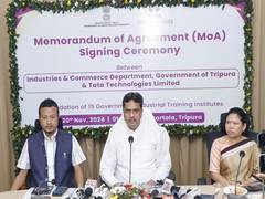 
      
      Tripura govt, Tata Technologies sign MoA for upgrading ITIs
      
      