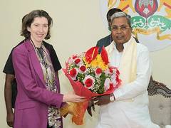 
      
      Karnataka CM Siddaramaiah meets UK envoy Lindy Cameron
      
      