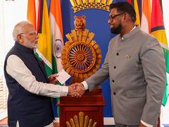 
      
      PM Modi hails “excellent meeting” with Guyanese President
      
      