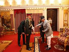 
      
      Army Chief conferred with rank of Honourary General of Nepal Army
      
      