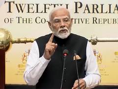 
      
      “Democracy first, Humanity first” PM Modi tells Guyana Parliament
      
      