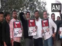
      
      NSUI holds protest against Gautam Adani
      
      