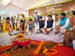 
      
      CM Yadav performs Bhoomi Pujan of hi-tech Gaushala in Bhopal
      
      