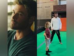 
      
      Chris Hemsworth teaches his son backflip technique
      
      