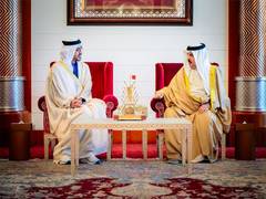 
      
      King of Bahrain receives Abdullah bin Zayed
      
      