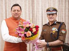 
      
      Uttarakhand DGP Seth meets CM Dhami 
      
      