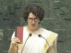 
      
      Congress leader Priyanka Gandhi Vadra takes oath as Lok Sabha MP
      
      
