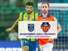 
      
      ISL: Kerala Blasters FC look to build momentum against FC Goa
      
      