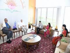 
      
      Fiji's Deputy PM Manoa Kamikamica pays courtesy visit to Gujarat CM Bhupendra Patel
      
      