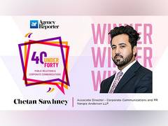 
      
      Chetan Sawhney Joins Elite League with 40 Under 40 Recognition
      
      
