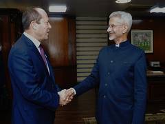 
      
      Jaishankar meets Israeli Economy Minister Nir Barkat
      
      