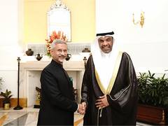 
      
      EAM Jaishankar meets Kuwait Foreign Minister in New Delhi
      
      
