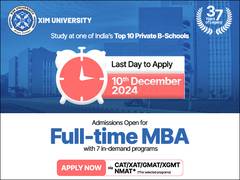 
      
      Applications for Admissions-2025 Closing Soon for XIM University
      
      