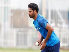 
      
      Bhuvneshwar Kumar shines with hat-trick in SMAT
      
      