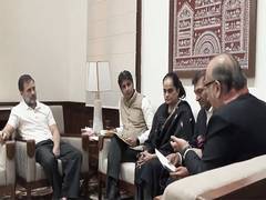 
      
      Rahul Gandhi meets environmental delegation
      
      