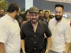 
      
      Salman Khan arrives at Mumbai airport amid tight security
      
      