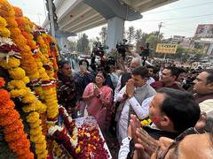 
      
      MP: Congress chief Jitu Patwari pays tribute BR Ambedkar on his d
      
      