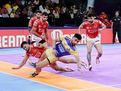 
      
      Tamil Thalaivas overwhelm Gujarat Giants with comprehensive win
      
      