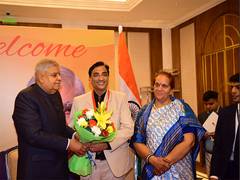 
      
      Dr. Arpit Chopra Jain Honored by India's Vice President 
      
      