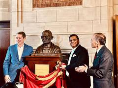 
      
      US: Mahatma Gandhi's bust unveiled in Nebraska
      
      