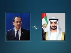 
      
      UAE, Cypriot Presidents discuss cooperation, regional development
      
      