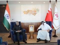 
      
      EAM Jaishankar discusses regional, global issues in Manama
      
      