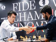 
      
      Ding Liren beats D Gukesh to make 6-6 in Game 12
      
      