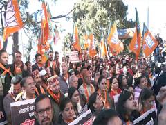 
      
      BJP stages Janakrosh rally in Shimla 
      
      