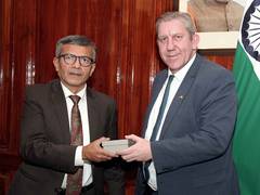 
      
      Defence Secretary Rajesh Kumar Singh meets German Delegate
      
      