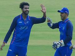 
      
      Madhya Pradesh, Baroda clinch semi-final spots in SMAT
      
      