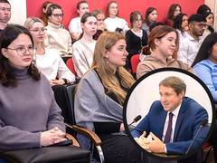 
      
      Rector of Mari State University gave a lecture
      
      