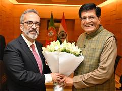
      
      Piyush Goyal meets Portuguese Foreign Minister Paulo Rangel
      
      
