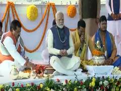 
      
      Uttar Pradesh: PM Modi performs pooja at Sangam in Prayagraj
      
      