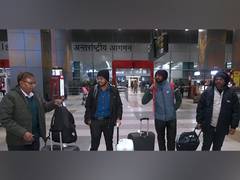 
      
      Four Indians evacuated from Syria arrive at Delhi Airport
      
      