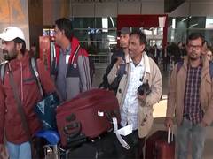 
      
      Indian nationals evacuated from Syria arrive at Delhi airport 
      
      