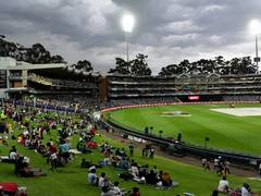 
      
      Persistent rain washes away third T20I between SA and Pak
      
      
