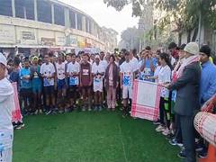 
      
      700 athletes from Assam participate in Half Marathon
      
      