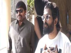 
      
      Allu Arjun visits Chiranjeevi's residence 
      
      