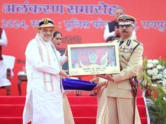 
      
      Home Minister Amit Shah presents 'President's Colours' award
      
      