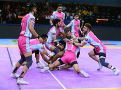 
      
      PKL: Jaipur Pink Panthers clinch win over Tamil Thalaivas
      
      
