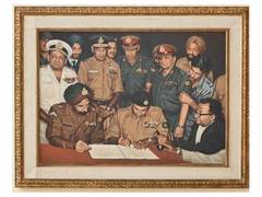 
      
      Iconic 1971 surrender painting installed at Manekshaw Centre
      
      