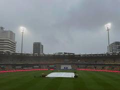 
      
      Brisbane Test: Rain stalls play in third session at The Gabba
      
      